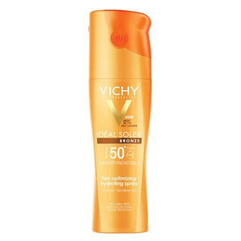 фото упаковки Vichy Capital Ideal Solei спрей активатор загара для тела SPF50+