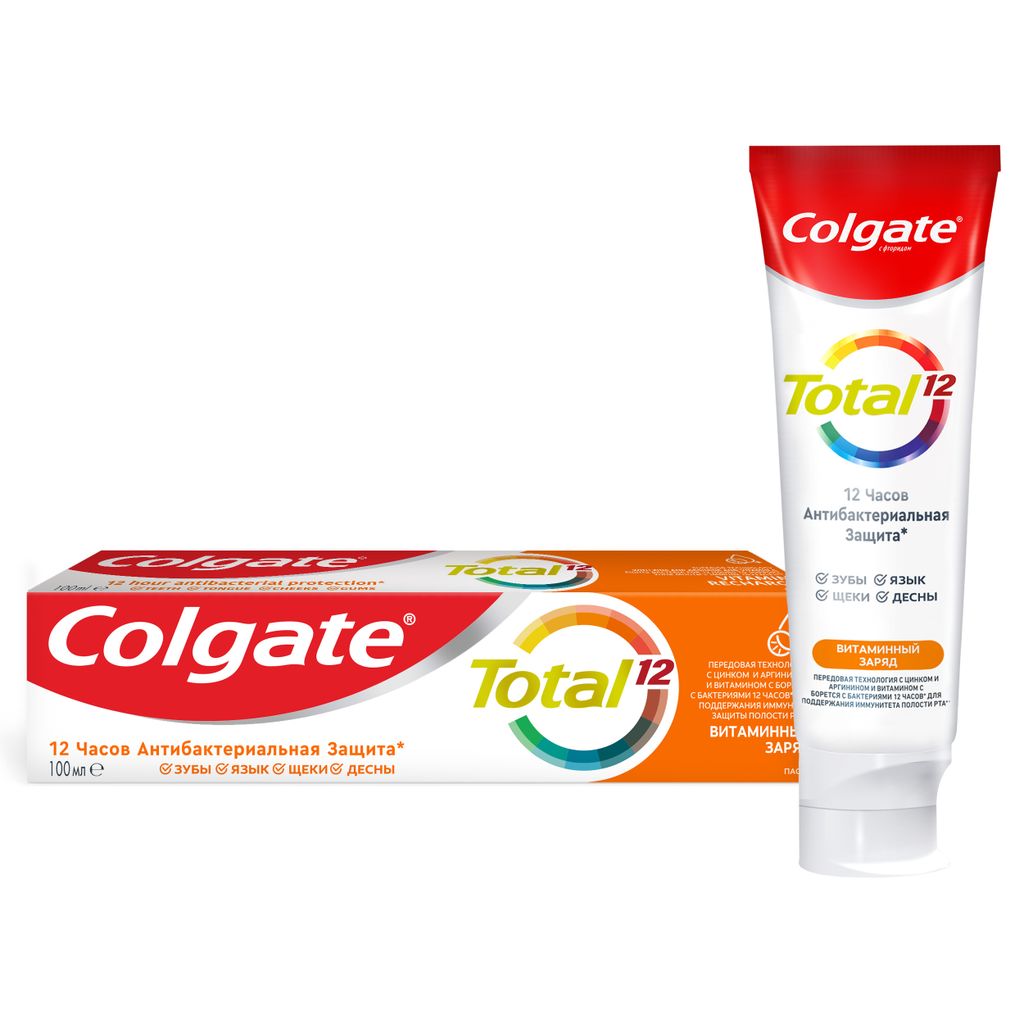 фото упаковки Colgate Total 12 Паста зубная Витаминный Заряд