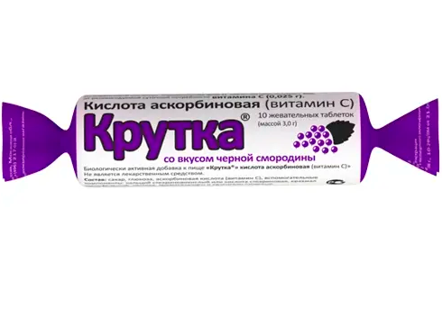 фото упаковки Аскорбиновая кислота Крутка