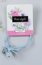 фото упаковки Queen fair резинка для волос алиса цветок бусины