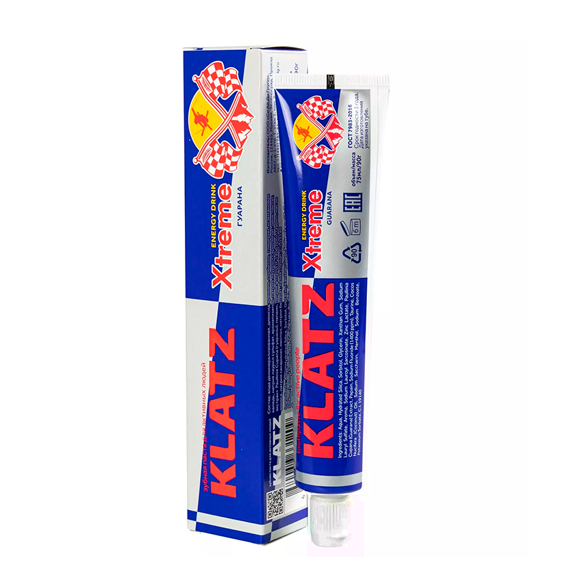 фото упаковки Klatz X-treme Energy drink Зубная паста для активных людей