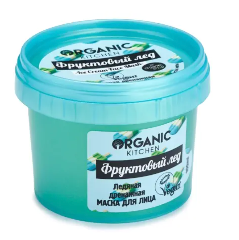 фото упаковки Organic kitchen маска для лица ледяная дренажная фруктовый лед