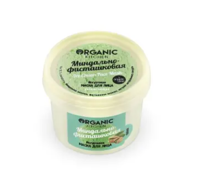 фото упаковки Organic Kitchen Маска для лица йогуртовая Миндально-фисташковая