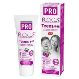 ROCS PRO Teens Зубная паста для детей и подростков Ягодная свежесть