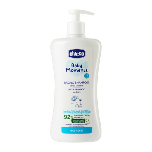 Chicco Baby moments Пена-шампунь без слез, для детей с рождения, пена-шампунь, 500 мл, 1 шт.
