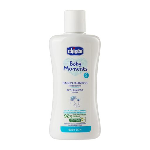 Chicco Baby moments Пена-шампунь без слез, для детей с рождения, пена-шампунь, 200 мл, 1 шт.