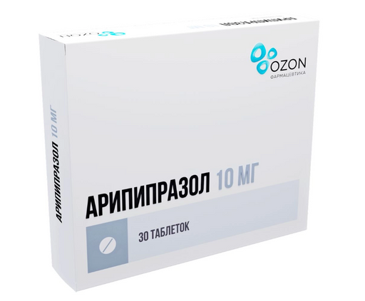 Арипипразол, 10 мг, таблетки, 30 шт.