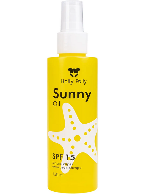 Holly Polly Sunny Масло-спрей активатор загара, SPF15, спрей, 150 мл, 1 шт.