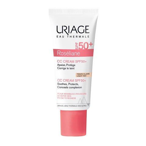 Uriage Roseliane CC Крем для лица SPF50+, крем для лица, маскировка покраснений, тон бежевый, 40 мл, 1 шт.