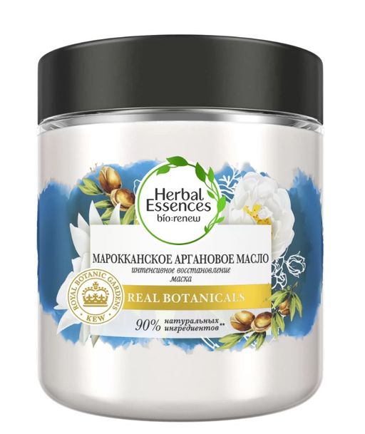 Herbal Essences Маска для волос Интенсивное восстановление, маска для волос, Марокканское аргановое масло, 250 мл, 1 шт.