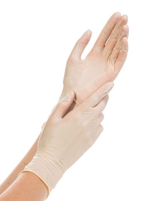 SF перчатки диагностические латексные, L, перчатки неопудренные, нестерильная (ые, ый), пара, 50 шт.